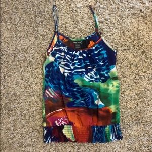 Multi colored wet seal tank top